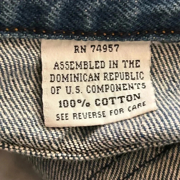 Bugle Boy Deadstock 100% Cotton High Rise Denim Blue Jeans Size 29 waist - Picture 6 of 14